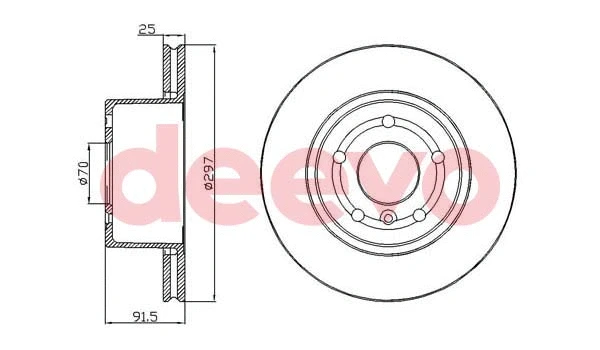 Disque de frein DEEVO BD12840