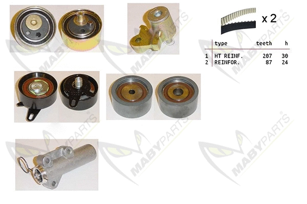 Kit de courroie crantée MABYPARTS OBK010239