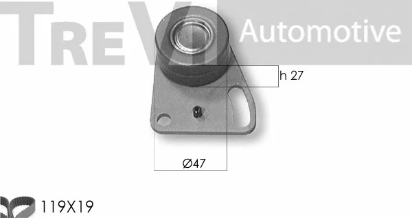 Kit de courroie crantée TREVI AUTOMOTIVE KD1118