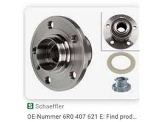 Kit de roulements de roue ZPY 6R0 407 621 E