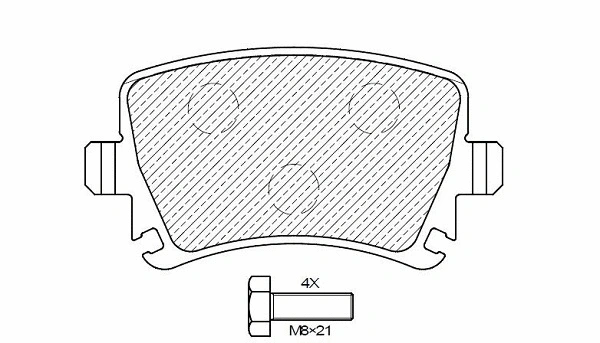 Kit de plaquettes de frein, frein à disque KLAXCAR FRANCE 24147z