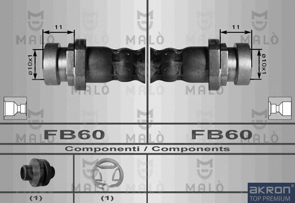 Flexible de frein AKRON-MALÒ 80009