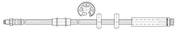 Flexible de frein CEF 512548