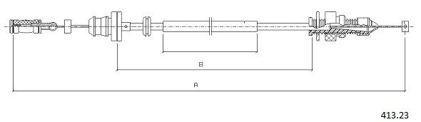 Câble d'accélération CABOR 413.23