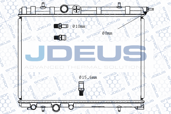 Radiateur, refroidissement du moteur JDEUS M-0210360