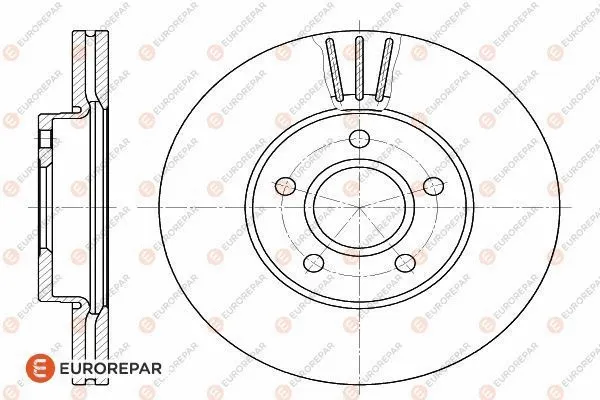 Disque de frein EUROREPAR 1618880180