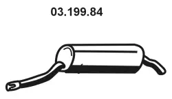 Silencieux arrière EBERSPÄCHER 03.199.84