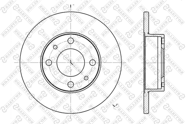Disque de frein STELLOX 6020-2302-SX