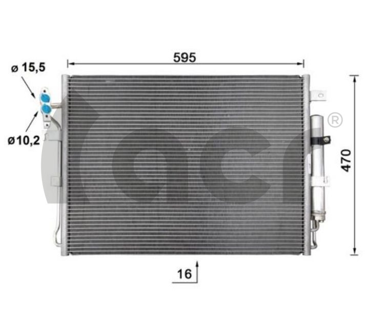 Condenseur, climatisation ACR 300805