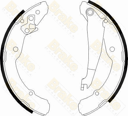 Jeu de mâchoires de frein Brake ENGINEERING SH2501
