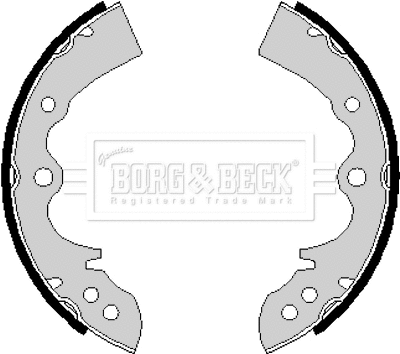 Jeu de mâchoires de frein BORG & BECK BBS6161