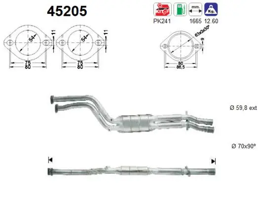 Catalyseur AS 45205