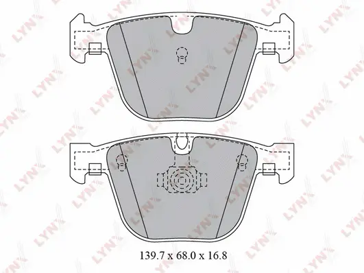 Kit de plaquettes de frein, frein à disque LYNXAUTO BD-1425