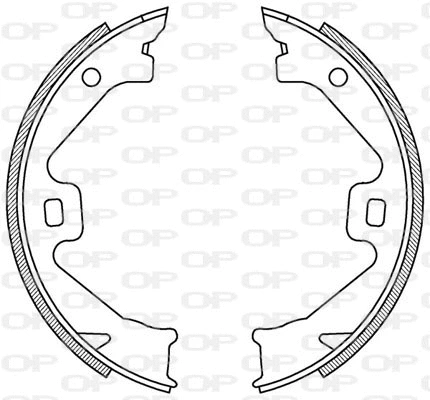 Jeu de mâchoires de frein OPEN PARTS BSA2186.00