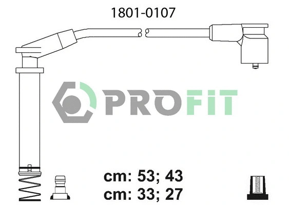 Kit de câbles d'allumage PROFIT 1801-0107