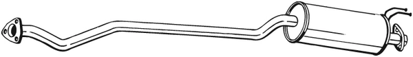 Silencieux central KLOKKERHOLM 287-441