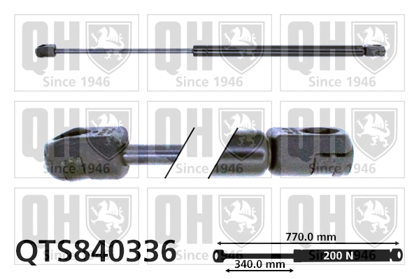 Vérin, capot-moteur QUINTON HAZELL QTS840336