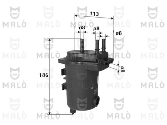Filtre à carburant AKRON-MALÒ 1520127
