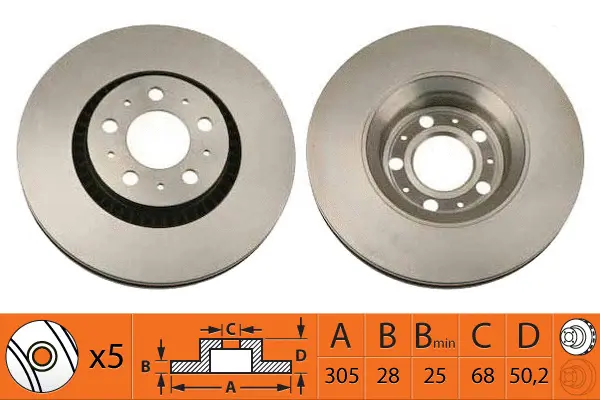 Disque de frein SB BR45103T