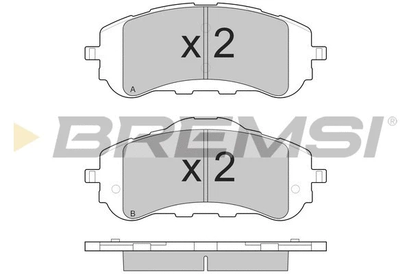 Kit de plaquettes de frein, frein à disque BREMSI BP3560