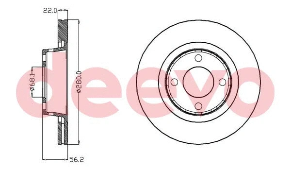 Disque de frein DEEVO BD28840