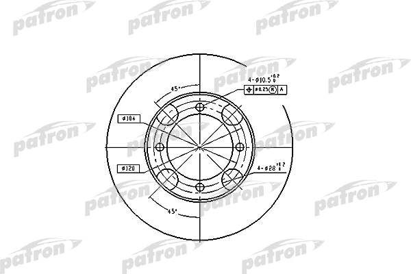 Disque de frein PATRON PBD4157