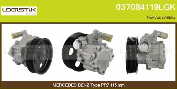 Pompe hydraulique, direction LGK 037084119LGK