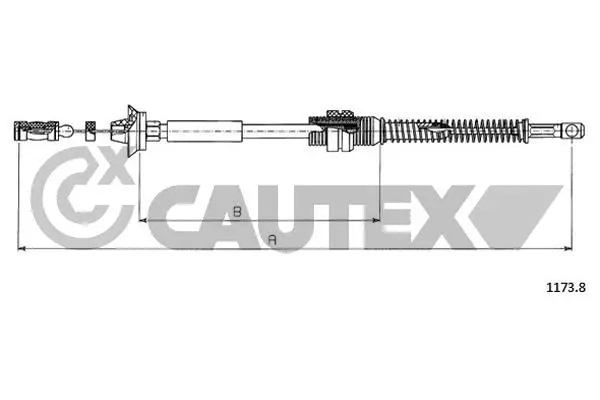 Câble d'accélération CAUTEX 761193