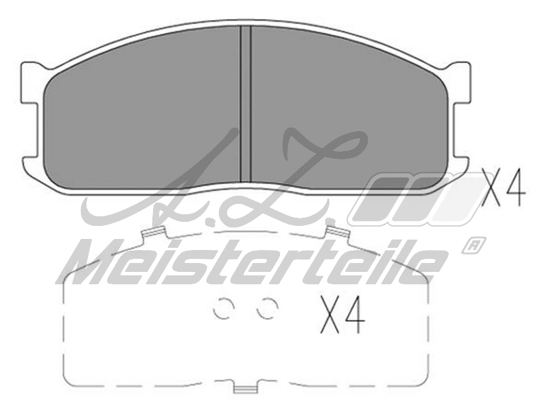 Kit de plaquettes de frein, frein à disque A.Z. Meisterteile AZMT-44-022-1651