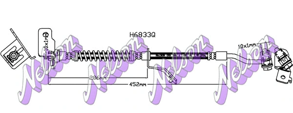 Flexible de frein KAWE H6833Q
