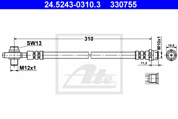 Flexible de frein ATE-APAC 24.5243-0310.3