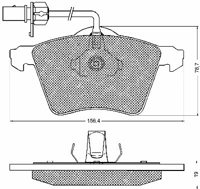 Kit de plaquettes de frein, frein à disque BSF 10583