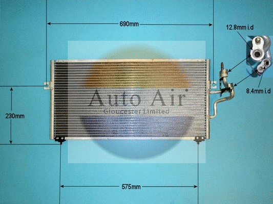Condenseur, climatisation AUTO AIR GLOUCESTER 16-1222