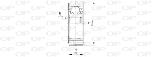 Jeu de joints, arbre de transmission OPEN PARTS CVJ5411.20