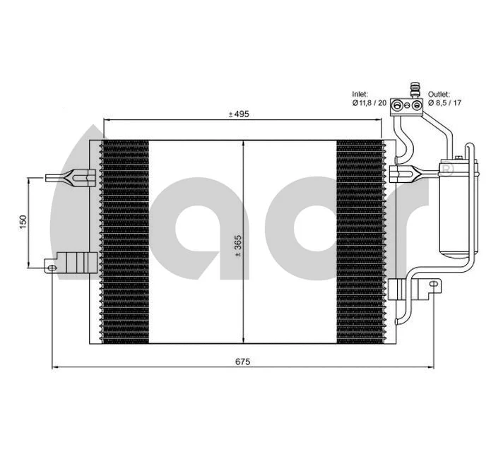 Condenseur, climatisation ACR 300693