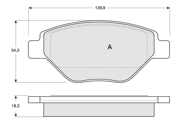Kit de plaquettes de frein, frein à disque PROCODIS FRANCE PF1353