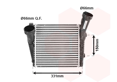 Refroidisseur d'air de suralimentation VAN WEZEL 58004235