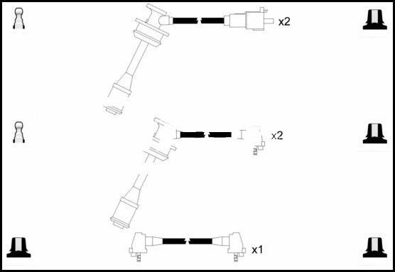 Kit de câbles d'allumage LEMARK HOES1013