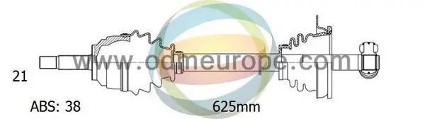 Arbre de transmission 4X4 ESTANFI EST-18-291172