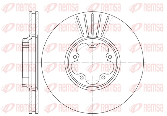 Disque de frein REMSA 6609.10