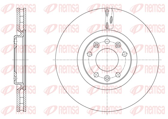 Disque de frein REMSA 61628.10