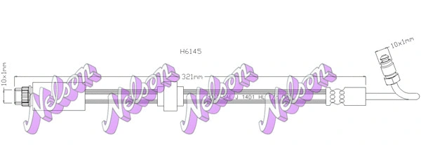 Flexible de frein KAWE H6145