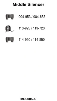 Silencieux central FA1 MD000500