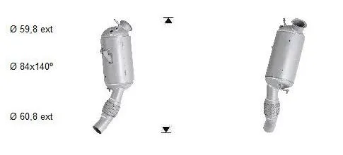 Filtre à particules / à suie, échappement VEGAZ GmbH BK-860