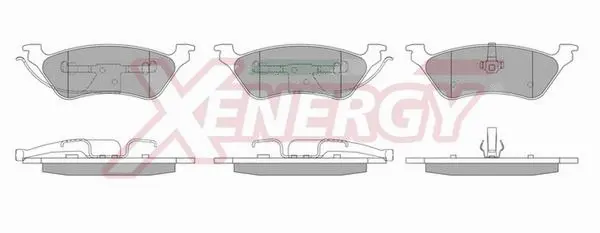 Kit de plaquettes de frein, frein à disque AP XENERGY X41039