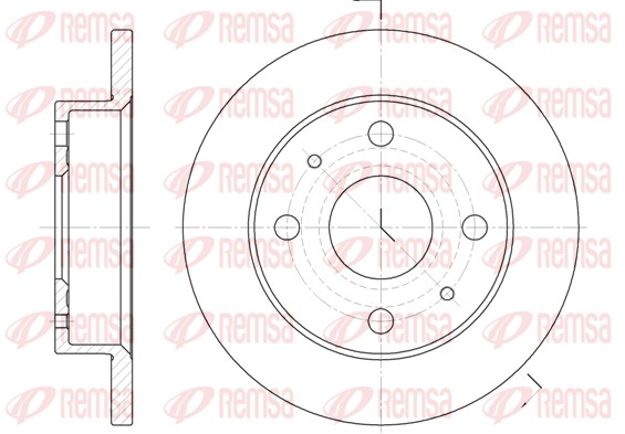 Disque de frein REMSA 6830.00