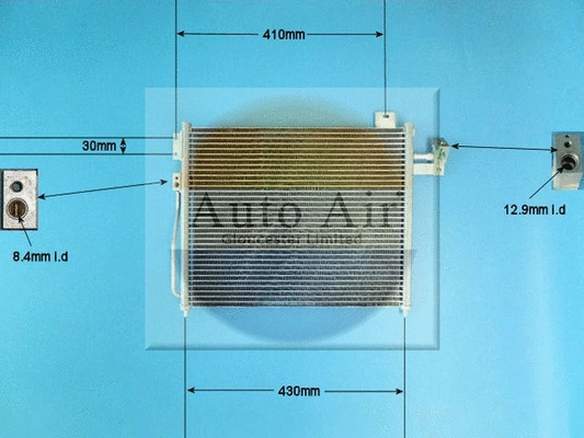 Condenseur, climatisation AUTO AIR GLOUCESTER 16-1317