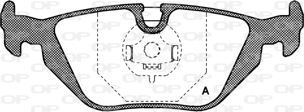Kit de plaquettes de frein, frein à disque OPEN PARTS BPA0265.30
