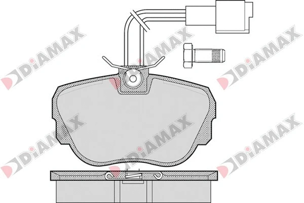 Kit de plaquettes de frein, frein à disque DIAMAX N09314