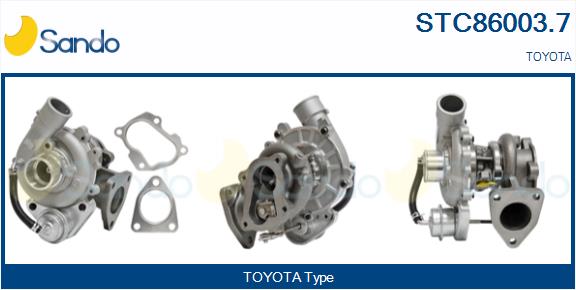 Turbocompresseur, suralimentation SANDO STC86003.7